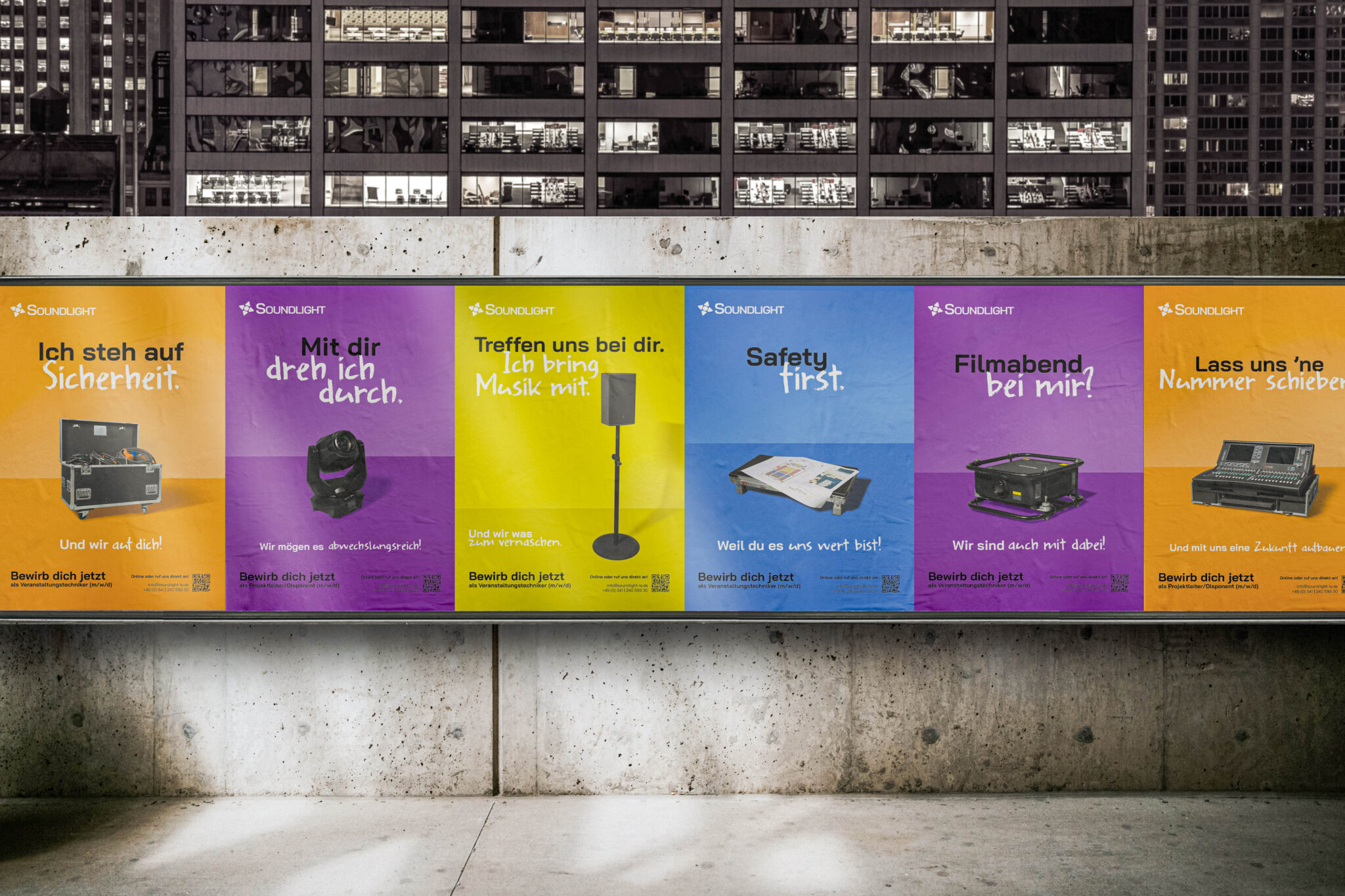 Konzeption und Umsetzung einer Recruitingkampagne für Soundlight